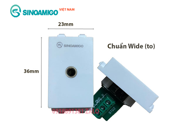 Hạt ổ cắm âm tường Audio 3.5mm